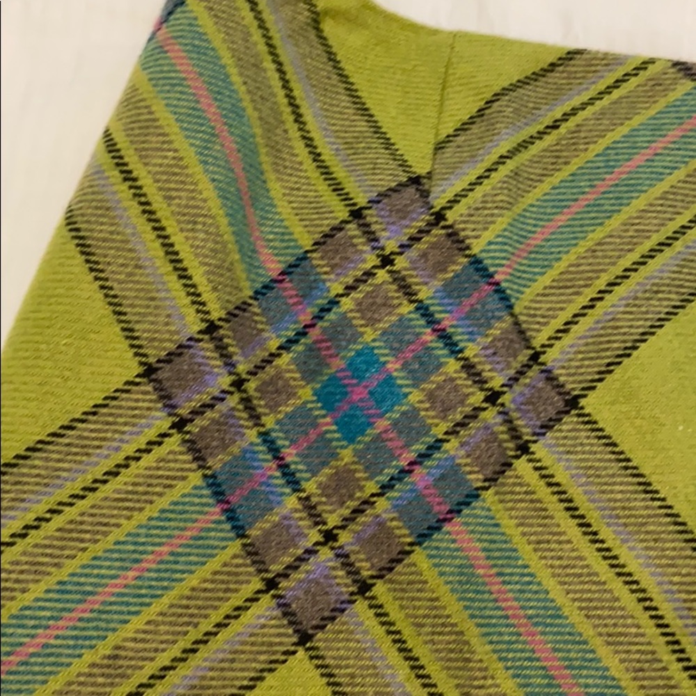 Wool Plaid Skirt - Picture 2 of 4